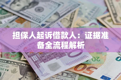 北京担保人起诉借款人：证据准备全流程解析