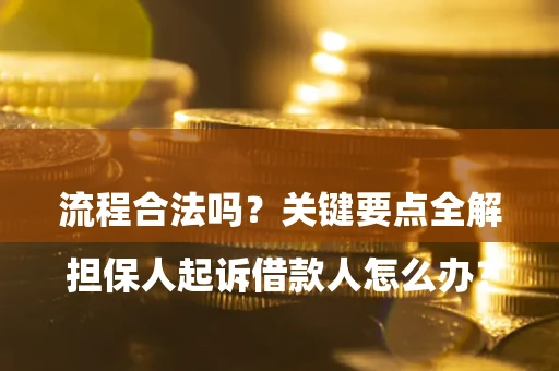 北京

担保人起诉借款人怎么办？流程合法吗？关键要点全解析