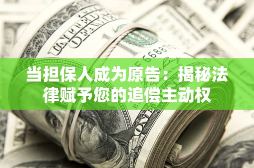 北京当担保人成为原告:揭秘法律赋予您的追偿主动权 北京当担保人成为原告:揭秘法律赋予您的追偿主动权