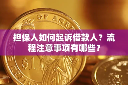 北京担保人如何起诉借款人？流程注意事项有哪些？